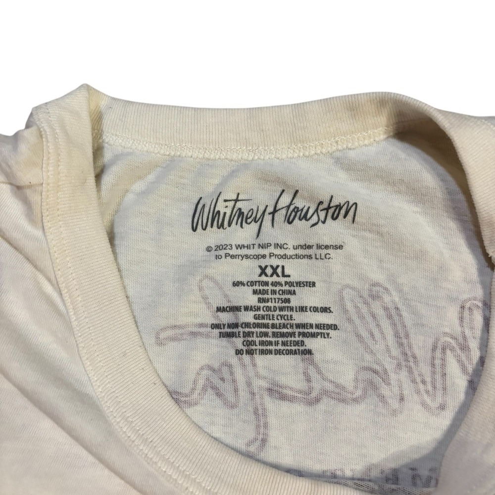 Whitney Houston The Moment Of Truth Tour World Tour '87 T-Shirt Womens‎ XXL - Picture 4 of 9